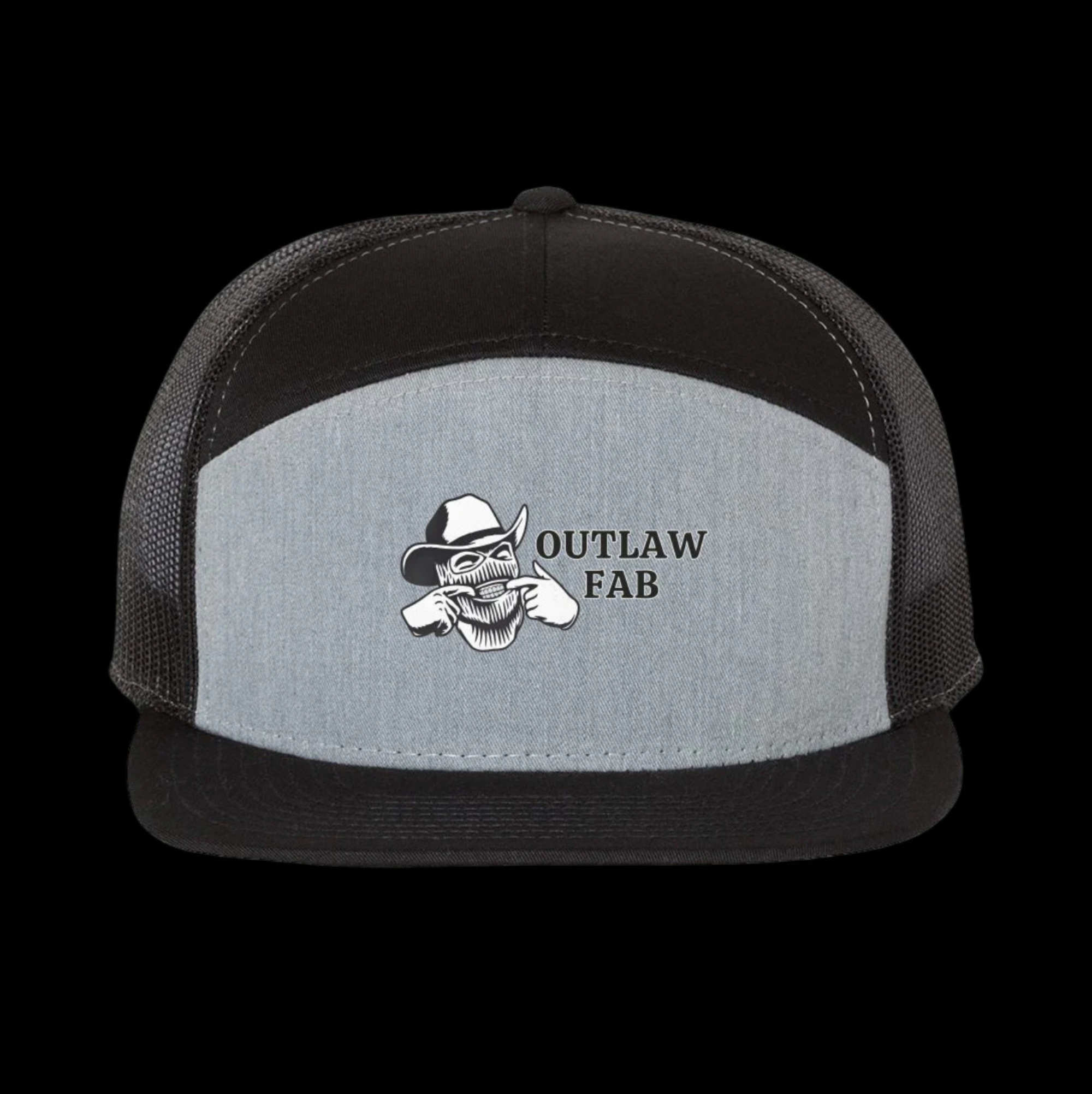 Outlaw Fab Heather Grey Black Cap